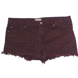 Roxy Denim Patterned Cut-Off Jean Shorts EUC